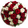 bouquet of red and white roses. Paraguay