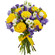 bouquet of yellow roses and irises. Paraguay
