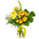 Yellow bouquet of roses and chrysanthemum. Paraguay