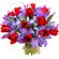 bouquet of tulips and irises. Paraguay